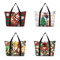 5 Styles Super Mario Bro Christmas Cartoon Shopping Bag Anime Shoulder Bag