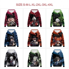 11 Styles 7 Sizes Zenless Zone Zero Cartoon Anime Hooded Hoodie