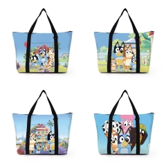 4 Styles Bluey Cartoon Shopping Bag Anime Shoulder Bag