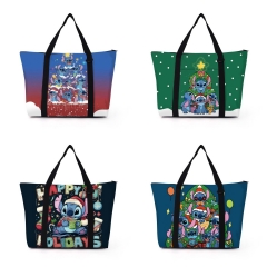 7 Styles Lilo & Stitch Christmas Cartoon Shopping Bag Anime Shoulder Bag