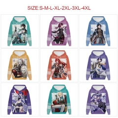 13 Styles 7 Sizes Honkai: Star Rail Cotton Hoodie Soft Thick Hooded Hoodie Warm With Hat Sweatshirts