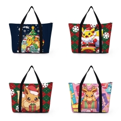 5 Styles Pokemon Christmas Cartoon Shopping Bag Anime Shoulder Bag