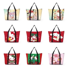 10 Styles Sanrio Hello Kitty My Melody Kuromi Cinnamoroll Cartoon Shopping Bag Anime Shoulder Bag