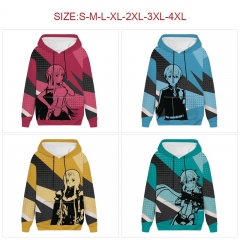 6 Styles 7 Sizes Sword Art Online | SAO Cartoon Anime Hooded Hoodie