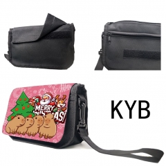 2 Styles Capybara Christmas Cartoon Anime Bag/ Pencil Bag