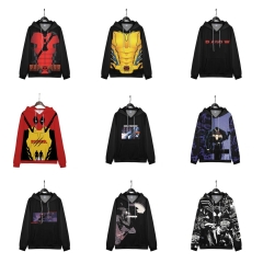 12 Styles 9 Sizes Marvel Comics Cartoon Anime Hooded Hoodie