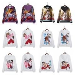 6 Styles 9 Sizes The Elusive Samurai Cartoon Anime Hooded Hoodie