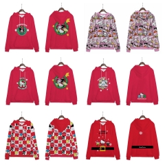 7 Styles 9 Sizes Sanrio Christmas Cartoon Anime Hooded Hoodie