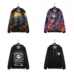 5 Styles 9 Sizes The Nightmare Before Christmas Cartoon Anime Hooded Hoodie