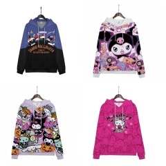 5 Styles 9 Sizes Sanrio The Nightmare Before Christmas Cartoon Anime Hooded Hoodie