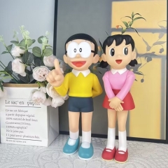 2 Styles Doraemon Nobita Nobi Shizuka Minamoto Cartoon Anime PVC Figure