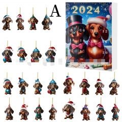 4 Styles Cute Animal Advent Calendar Cartoon Surprise Blind Box Anime PVC Figures