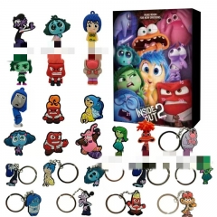 3 Styles Inside Out Gnome Advent Calendar Cartoon Surprise Blind Box Anime PVC Figures Keychain