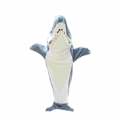 4 Sizes 3 Styles Shark Cartoon Anime Plush Flannel Sleeping Bag Pajamas