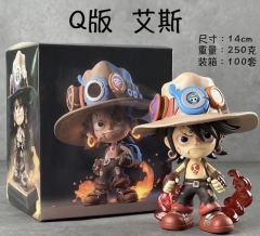 14CM One Piece ACE Cartoon Anime PVC Figures