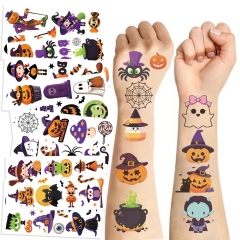 10PCS/SET Halloween Waterproof Temporary Tattoo Cartoon Anime Stickers Set