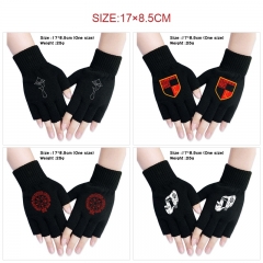 4 Styles Hellsing Warm Comfortable Anime Half Finger Gloves