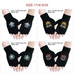 6 Styles Zenless Zone Zero Warm Comfortable Anime Half Finger Gloves