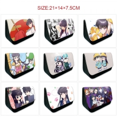 10 Styles Komi Can't Communicate Cartoon Pattern Pencil Case Anime Pencil Bag