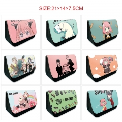 10 Styles SPY×FAMILY Cartoon Pattern Pencil Case Anime Pencil Bag