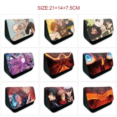 10 Styles Jujutsu Kaisen Cartoon Pattern Pencil Case Anime Pencil Bag