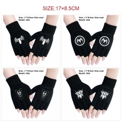 8 Styles Venom Warm Comfortable Anime Half Finger Gloves