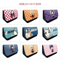 17 Styles Demon Slayer: Kimetsu no Yaiba Cartoon Pattern Pencil Case Anime Pencil Bag