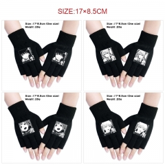 8 Styles Kakegurui Compulsive Gambler Warm Comfortable Anime Half Finger Gloves