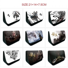 10 Styles Black Myth: Wukong Cartoon Pattern Pencil Case Anime Pencil Bag