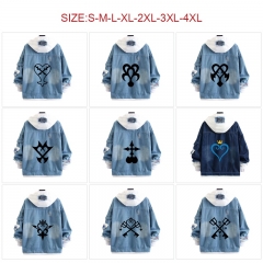 9 Styles Kingdom Hearts Cartoon Anime Cowboy Hooded Hoodie