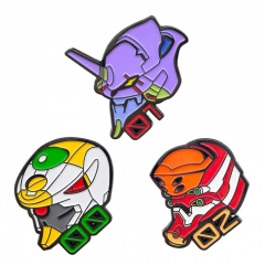 3 Styles EVA/Neon Genesis Evangelion Cartoon Pin Anime Alloy Brooch