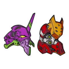 2 Styles EVA/Neon Genesis Evangelion Cartoon Pin Anime Alloy Brooch