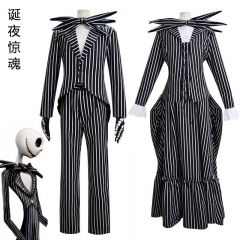 2 Styles 7pcs/set The Nightmare Before Christmas Cartoon Anime Cosplay Costume Set