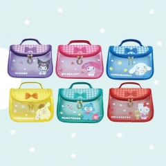 6 Styles Sanrio Melody kitty Cinnamoroll Kuromi Anime Transparent Handbag Cosmetic Bag