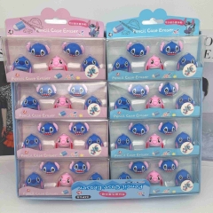 24pcs/set  Lilo & Stitch Cartoon Stationery Anime Erasers Set