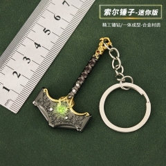 6cm God Of War Quake Anime Alloy keychain