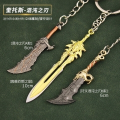 3 Styles God Of War Kratos Anime Alloy Keychain