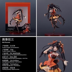 24cm DATE A LIVE Tokisaki Kurumi Cartoon Anime PVC Figure Toys