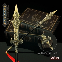 28cm Black Myth: Wukong Erlang God Cartoon Sword Anime Alloy Weapon