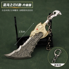 13cm God Of War Kratos Anime Alloy Keychain