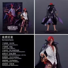 24.5CM One Piece Shanks Cartoon Anime PVC Figure