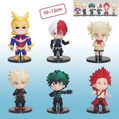 6PCS/SET My Hero Academia/Boku no Hero Academia Cartoon Character Model Toy Anime Action PVC Figure