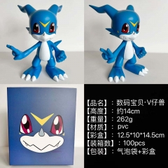 14cm Digital Monster V-mon Cartoon Anime PVC Figures