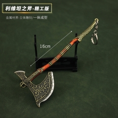 16cm God Of War Kratos Anime Alloy Weapon Keychain