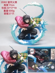 17cm Demon Slayer: Kimetsu no Yaiba Tomioka Giyuu Character Cartoon Model Toy Anime PVC Figure