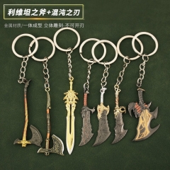 6 Styles God Of War Kratos Anime Alloy Keychain