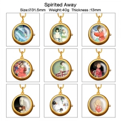 11 Styles Spirited Away Cartoon Anime Alloy Watch Necklace