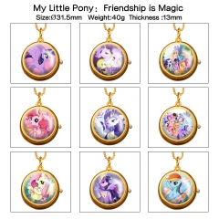 9 Styles My Little Pony Cartoon Anime Alloy Watch Necklace