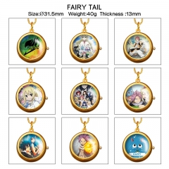 9 Styles Fairy Tail Cartoon Anime Alloy Watch Necklace