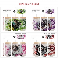 350ml 8 Styles Danganronpa: Trigger Happy Havoc Anime Glass Cup with Straw